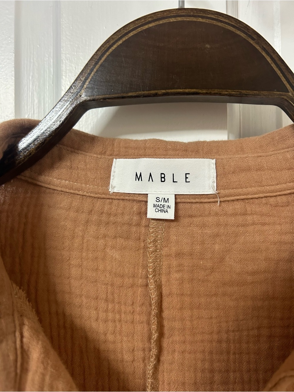 MABLE Rust Cotton Gauze Romper - Picture 5 of 5